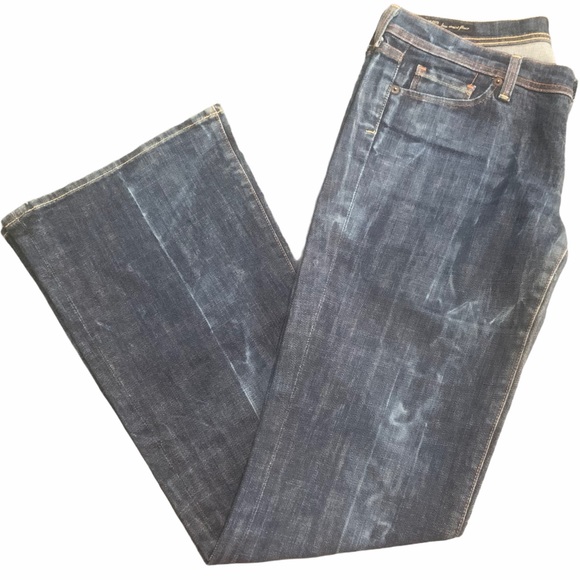 COH Vintage 90s flare Ingrid lo waist Flare Jeans Marbled Acid-wash 29 - Picture 13 of 14